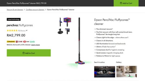 Dyson PencilVac &amp; V16 Piston Animal vacuum cleaners launched in Malaysia, priced from RM2,799