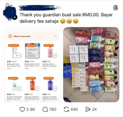 Social Media Goes Wild Over RM0.00 Guardian X GrabMart &ldquo;Offer&rdquo; &ndash; Was It Promo Or Glitch?