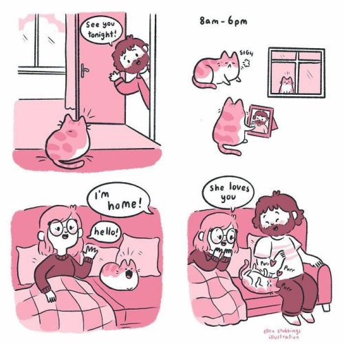 Life With Cats: 26 Cozy Comics Illustrated By This Artist