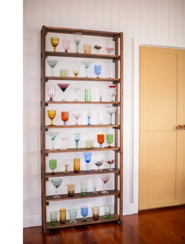Weekend Workshop: DIY glassware display shelf