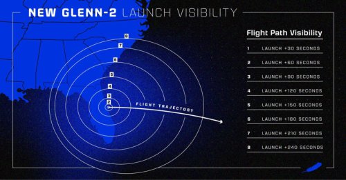 Blue Origin rocket launch in Cape Canaveral may be seen in West Palm Beach, Mar-a-Lago