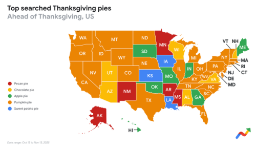 Americans' Thanksgiving Dessert Preferences, Broken Down By State