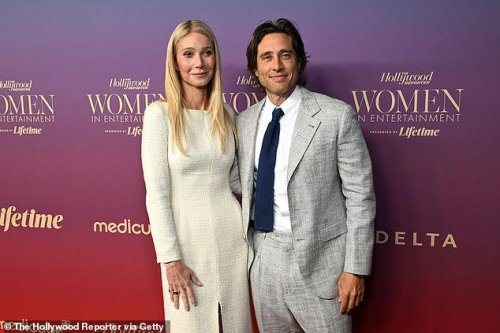 Gwyneth Paltrow awkwardly poses with husband Brad Falchuk after revealing their Christmas clash