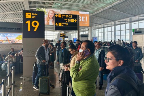 Chaos erupts at Indian airports as country's largest airline cancels flights