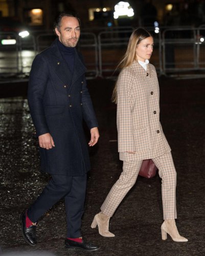 Kate Middleton&rsquo;s brother and sister-in-law attend her annual Christmas carol service at Westminster Abbey