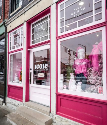 Here are some of the best holiday decorated window displays in NuLu