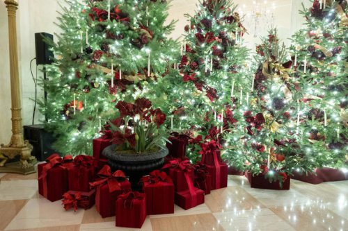 See photos, video of Melania-themed White House Christmas decorations
