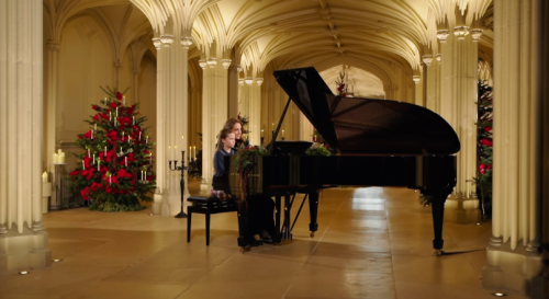Watch Princess Charlotte play a surprise piano duet with her mom Kate Middleton
