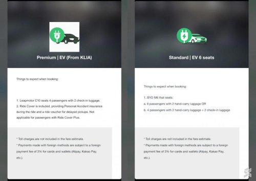 Grab EV for KLIA adds Leapmotor C10 as a premium option
