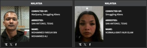 US releases searchable list of criminal illegal aliens arrested &ndash; two are from Malaysia (Singapore has one)