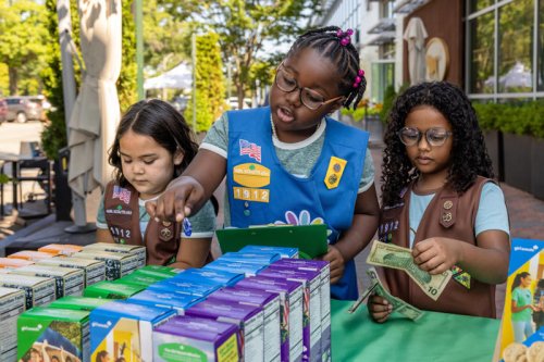 What happens to unsold Girl Scout cookies at the end of the season?