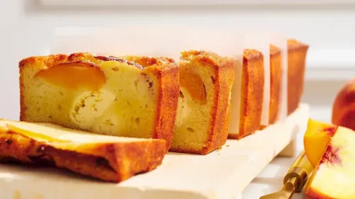 Peach loaf cake
