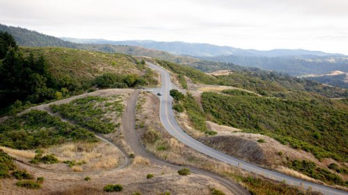 Between San Francisco and San Jose is a grassy hilltop with breathtaking bay and ocean views