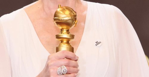 Stars wear anti-ICE pins at Golden Globes