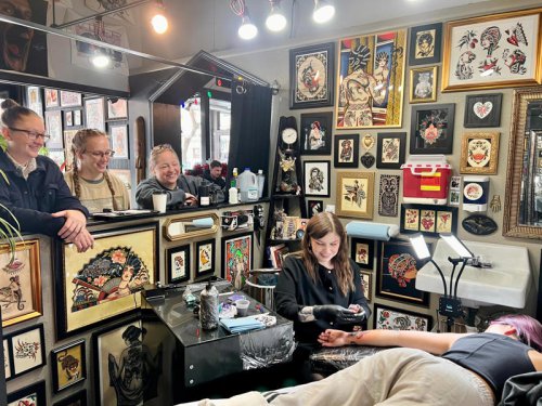 I became a tattoo artist with my dad's support. Tattooing my family was the most meaningful gift I've given.
