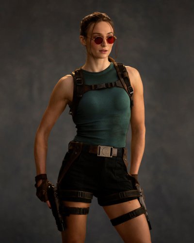 Sophie Turner&rsquo;s striking first look as Lara Croft revealed