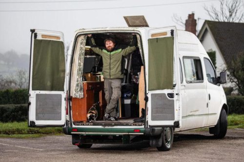 I&rsquo;ve saved &pound;20k by living in an old minibus &ndash; I&rsquo;ve never been so happy