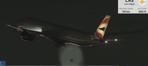 Video: Plane loses tire after takeoff from Las Vegas airport