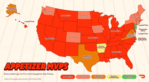 The snack map is in: These are the top Super Bowl appetizers in every state