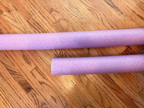 My friend told me to put a pool noodle in my freezer, and I honestly wish I'd tried it sooner
