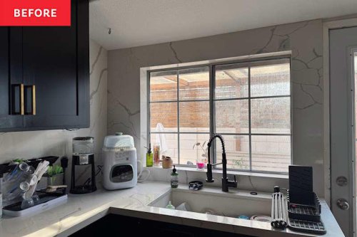 I put a curtain rod on my ceiling, and it was the smartest storage hack I've tried