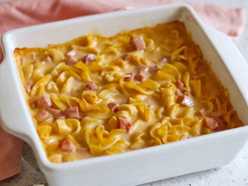 Cheesy Buldak Ramen Casserole, Scottish Shortbread, Simple Mac and Cheese, 3-Ingredient Peanut Butter Cookies, 2-Ingredient Pumpkin Cake, Two-Ingredient Cream Biscuits, Cheesy Pepper Jelly Bites, Amazing Passover Chocolate Toffee Matzo, Easy Ham and Noodles, Microwave Baked Potato, 5-Ingredient No-Bake Cheesecake, Buffalo Dip, Baked Lemon-Butter Salmon, Easy Two-Ingredient Peanut Butter Fudge, Apple Dump Cake, Top 15+ recipes so easy, anyone can make them (even a toddler)