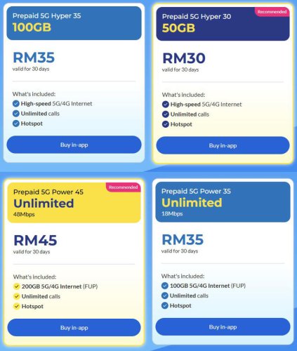 CelcomDigi updates 5G prepaid plan for 2026, no more 28 day validity for "unlimited" options