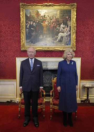 King Charles, Queen Camilla and Princess Anne appear together in London days after Andrew Mountbatten-Windsor&rsquo;s arrest