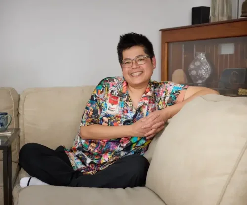 Gogglebox star Tim Lai is getting through his cancer battle with a little help from his friends &ndash; and a whole lot of positivity