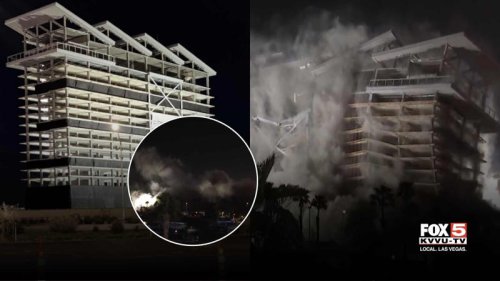 Full video: Eastside Cannery hotel, casino implodes