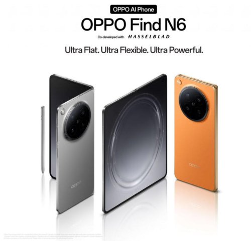 Oppo Find N6 launching on 17 March. Foldable flagship with zero-feel crease, 200MP Hasselblad camera and Oppo AI Pen support