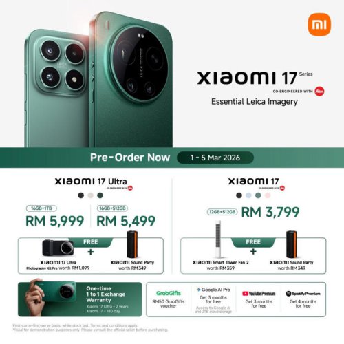 Xiaomi 17 and 17 Ultra now in Malaysia: Leica-powered photography flagships from RM3,299