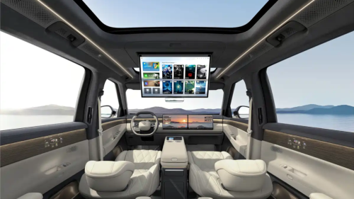 Volkswagen&rsquo;s biggest electrified SUV reveals its wild, screen-filled interior