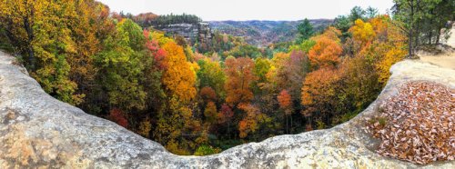 Visit Natural Bridge, a 78-foot long sandstone phenomenon in Kentucky