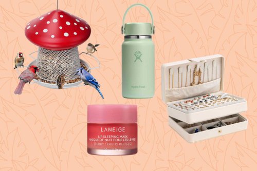 The Best Editor-Loved Easter Gifts for Adults, Emily Lex Studio Flowers Watercolor Workbook, King Arthur Baking Company Baker&rsquo;s Dough Whisk, Iwntwy Mushroom Bird Feeder, Burpee Wildflowers Pollinator Seed Mix, Laneige Berry Sleeping Lip Mask, HydroFlask Micro Bottle, Peripera Mood Glowy Tint, Grace & Stella 24-Pack Gold Undereye Bags, Bonne Maman Preserves Sampler, Capri Blue Volcano Fragrance Oil, The Ordinary Matrixyl 10% Hyaluronic Acid, Abbott Collection Mini Flamingo Planter, Modengkongjian Jewelry Organizer Box, Mane Ready Knot Detangling Brush, Our shopping editors picked out the best Easter gifts for adults&mdash;no candy cop-outs allowed