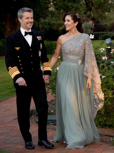 Queen Mary of Denmark skips a tiara and embraces the brooch trend at dazzling state dinner