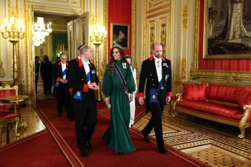 Kate Middleton chooses her go-to Lover&rsquo;s Knot tiara for the Nigerian state banquet