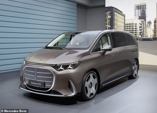 Mercedes' new ultra-luxurious electric limo is a van: VLE has business class seats and a huge TV