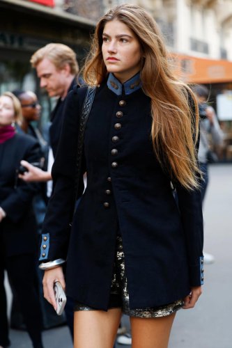How fashion girls are styling the military jacket again
