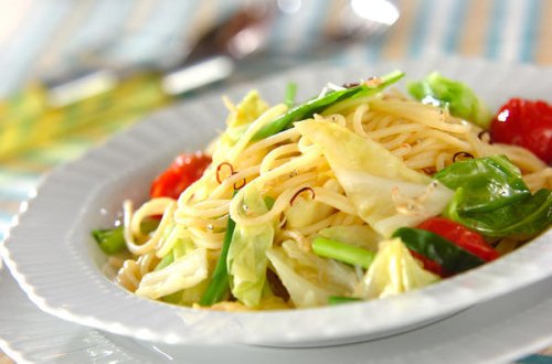 「ジャコと春キャベツのパスタ」の作り方~心も弾む、春パスタ特集~
