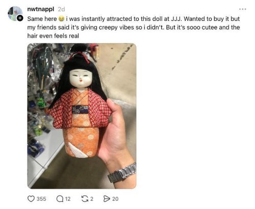 Malaysian tells creepy story about doll he bought from Japanese second-hand store in KL mall