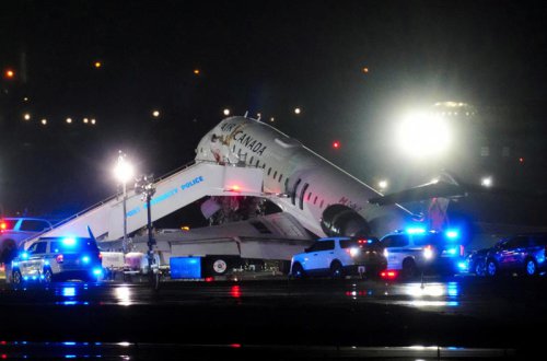 Video shows aftermath of plane, truck collision at LaGuardia Airport