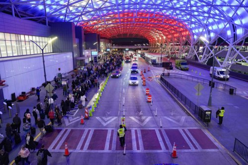Airport lines stretch for hours, forcing travelers to pivot to cars and trains