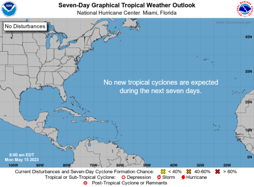 Hurricane center tracks tropical system off North Carolina coast, large tropical wave