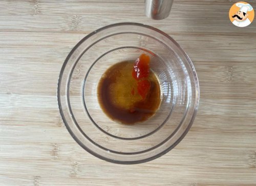 Air fryer salmon bites with asian marinade