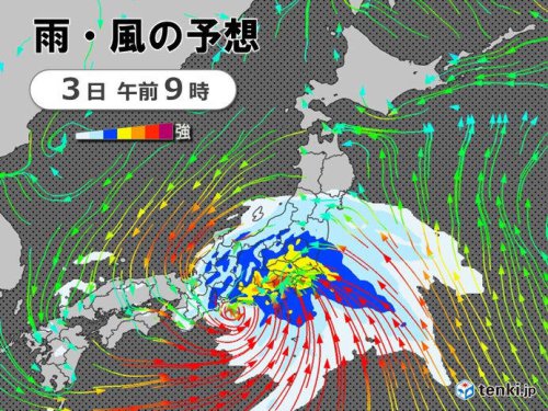台風6号 東海や関東に最接近 大雨ピークに 線状降水帯発生の恐れ