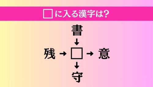 【穴埋め熟語クイズ Vol.4765】□に漢字を入れて4つの熟語を完成させてください