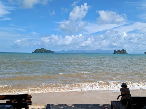 Scarborough Fish &amp; Chips in Tanjung Rhu, Langkawi: Great fish and chips and the best seat on the beach