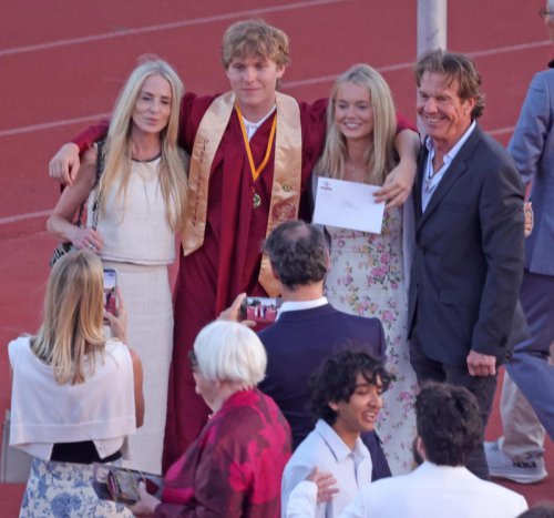 Dennis Quaid and ex-wife attend son&rsquo;s graduation after actor files to stop paying child support