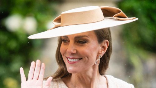 Why Princess Kate got away with daring cream dress to Peter Phillips' royal wedding